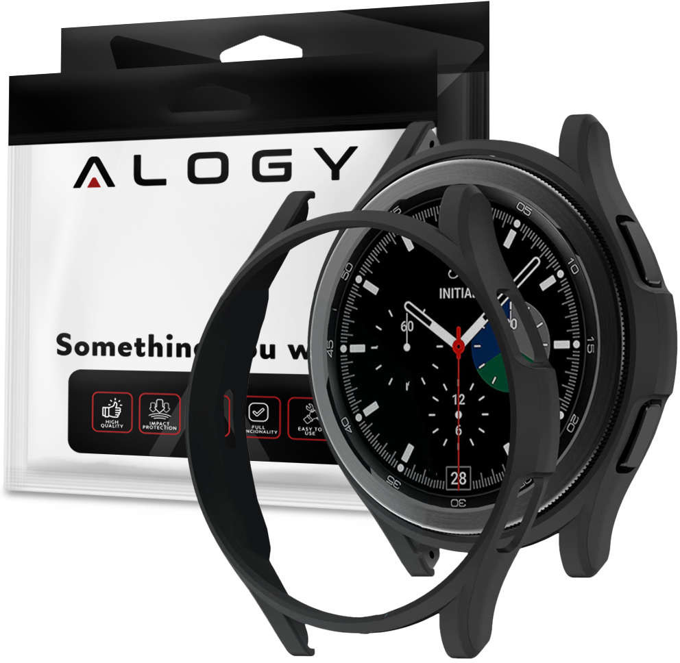 Alogy Etui silikonowe do HUAWEI Watch GT 2 Sport Classic 46mm Alogy case Czarne 12253X1