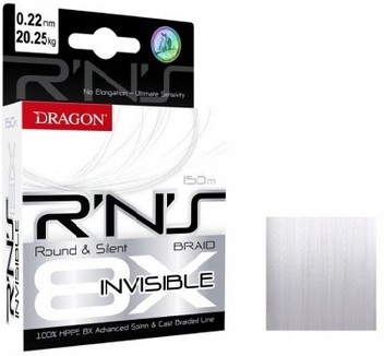 Dragon Plecionka Rns 8X Invisible 0.25mm 22.90 kg