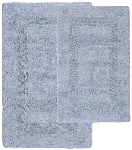 Lavish Home 2 sztuki 100% bawełna dywanik do łazienki zestaw 67-0018-S