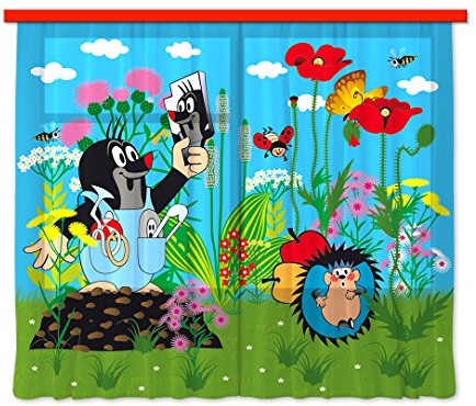 AG Design Firanka/zasłona FCSxxL 7023 Little Mole, część 2, 280x245 cm FCSxxL 7023