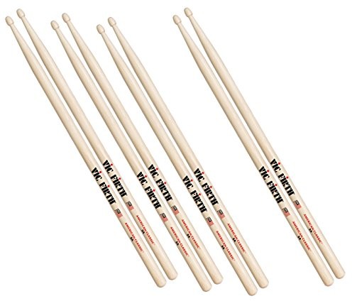 Vic Firth 5B p5b.3  5b.1 Value Pack Stock z 4 X 5B Stick P5B.3-5B.1