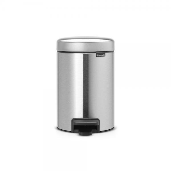 Brabantia Kosz pedałowy 3l, stal matowa