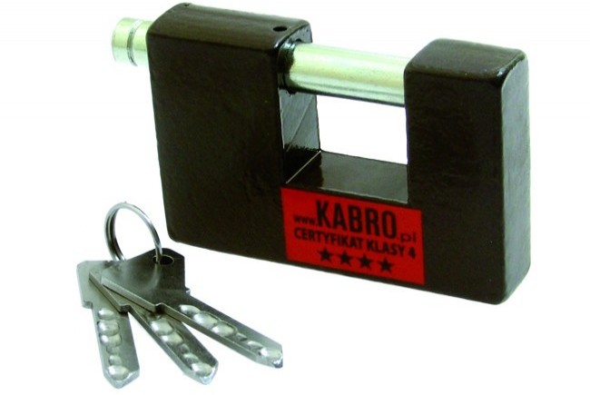 Kabro Kłódka trzpieniowa KABRO C4-32 z certyfikatem klasy 4.