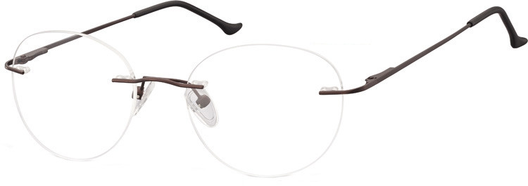 Sunoptic Bezramkowe Oprawki okrągłe korekcyjne 985E brązowe 985E