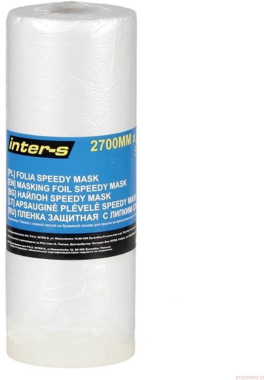 Inter-s INTER-S Folia ochronna z taśmą Speedy Mask 300mm 33m