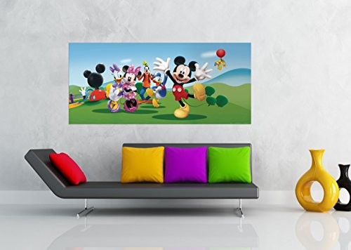AG Design ftdh 0643 myszka Miki Disney dla przyjaciół, papier foto tapeta do pokoju dziecięcego  202 x 90 cm  część 1, papier, wielokolorowa, 0,1 x 202 x 90 cm FTDh 0643
