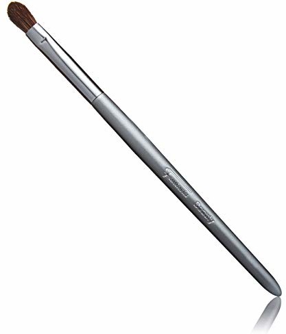 CM Fantasia Fantasia pędzel do cieni do powiek z naturalnych włosów: elegancki pędzel do makijażu w kolorze srebrnym, pędzel do fałd powiekowych z koziego włosa, długość: 14 pędzel do makijażu
