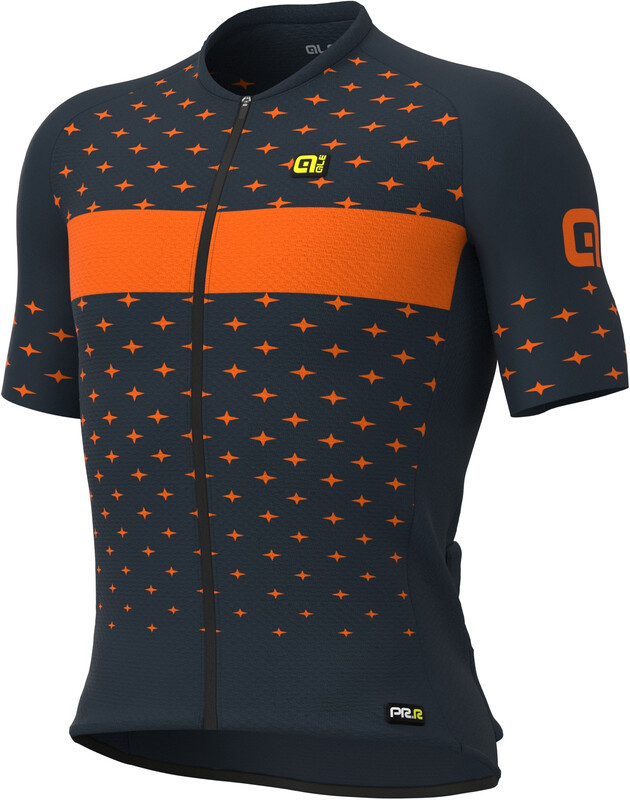 Alé Cycling Alé Cycling PRR Stars SS Jersey Men, grey/orange S 2021 Koszulki kolarskie L21091403-02