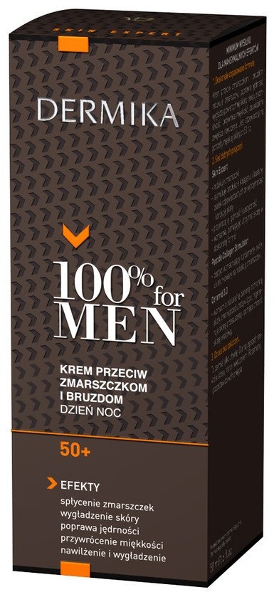 Dermika Cederroth 100% for Men krem 50+ przeciw zmarszczkom i bruzdom na dzień i noc 50 ml