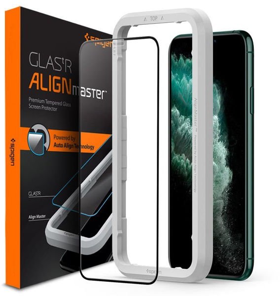 Spigen Szkło Align Master Glas.tR FC do Apple iPhone X/Xs/11 Pro black AGL00114