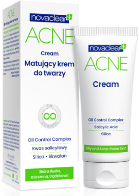 Equalan Pharma NovaClear Acne Cream Matujący krem do twarzy 40ml 46723-uniw
