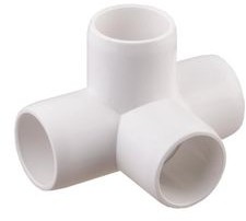 Idmar Czwórnik kątowy PVC  Group KW/KW/KW/KW 1/2