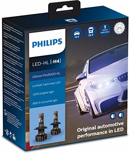 PHILIPS Ultinon Pro9000 żarówka LED do reflektorów samochodowych (H4), 2 sztuki 11342U90CWX2