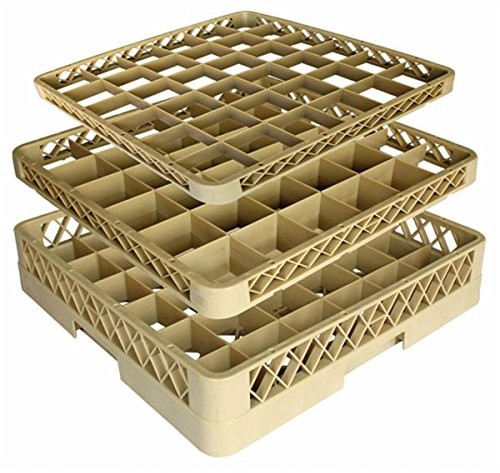 García de Pou Stojak na zmywarkę 36 przegródek - okulary 50 x 50 x 10 cm beżowy PP - 1 sztuka 118.27