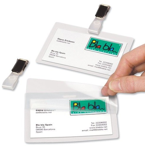 3L uchwyt na karty z klipsem (samoprzylepna, 104 X 74 MM, PP, 10 sztuk) 11130