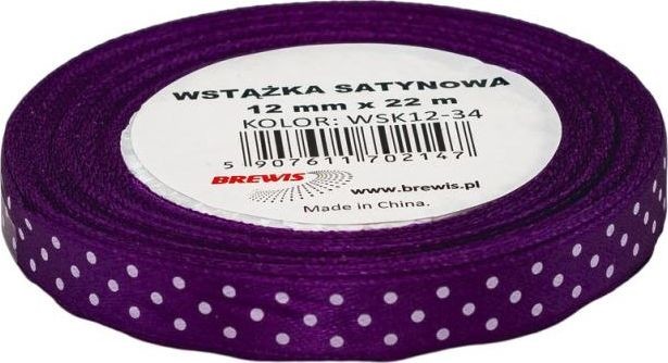 BREWIS BREWIS Wstążka satynowa BREWIS kropki 12mm x 22m kolor 34 Brewis AC588BRW