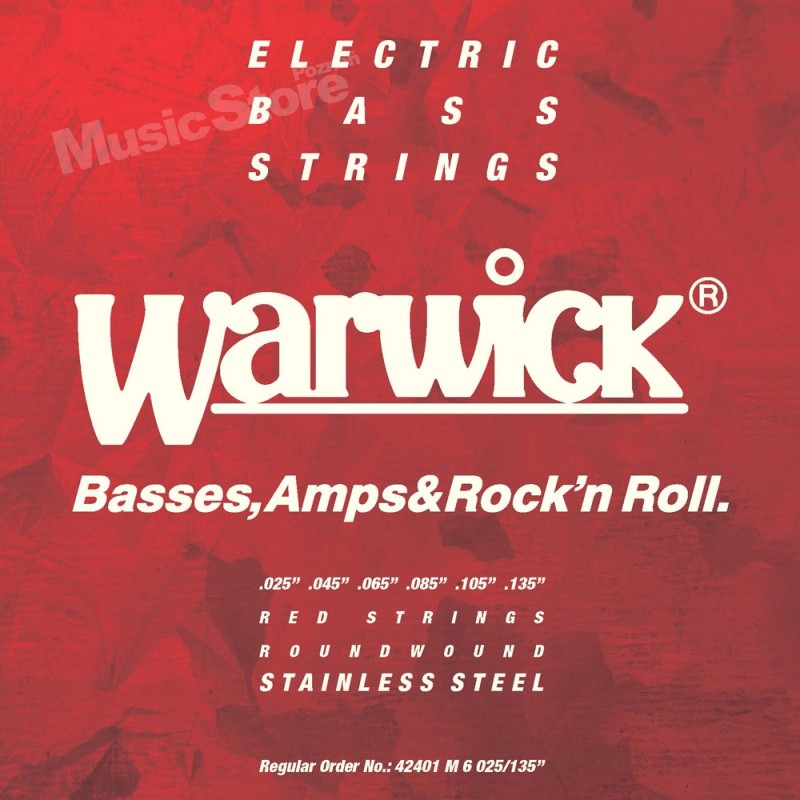 Warwick RED Strings Stainless Steel .025-.135