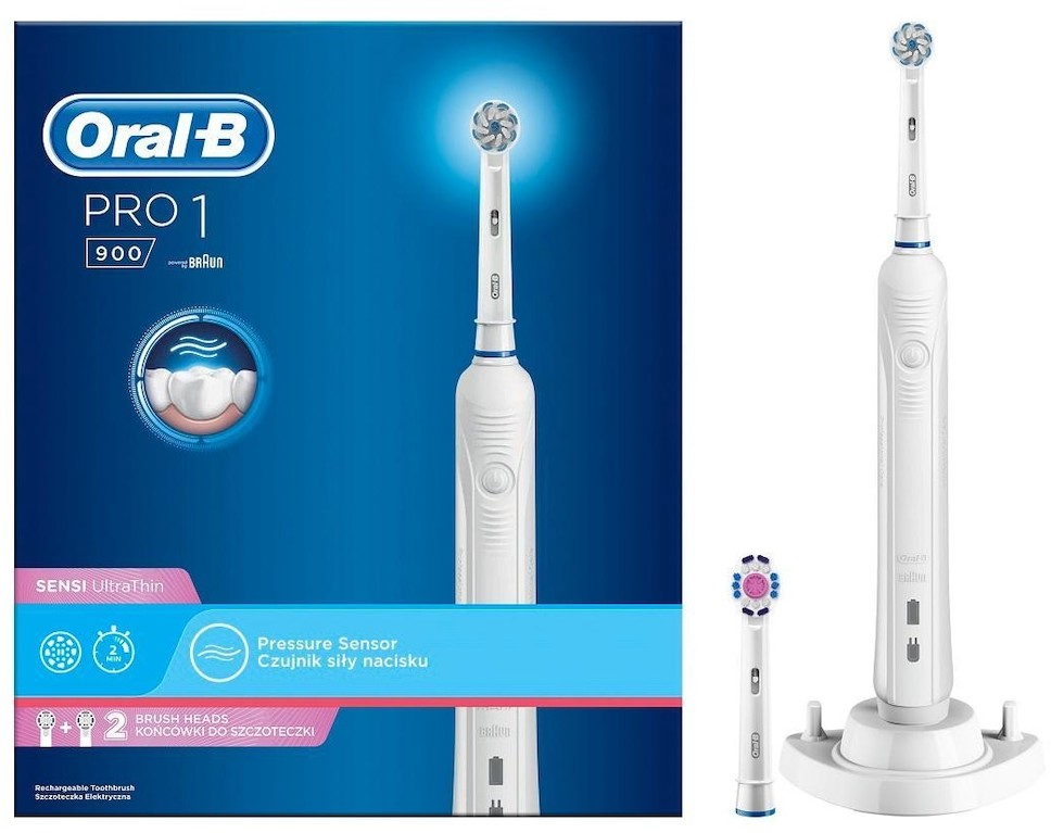 Oral-B Produkty do higieny jamy ustnej Pro 1 900 Szczoteczka elektryczna do zębów stworzona w technologii Braun