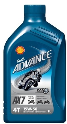 Shell Advance AX7 4T 15W50 (motocyklowy) 1L