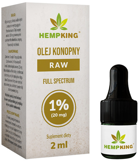 HempKing Próbka Olej CBD 1% RAW - 2ml 70130