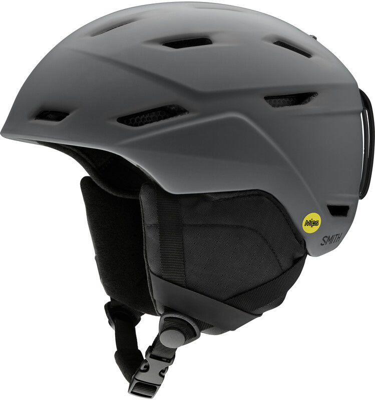 Smith Mission Mips Helmet, matte charcoal S 51-55cm 2020 Kaski narciarskie E00697ZY25155
