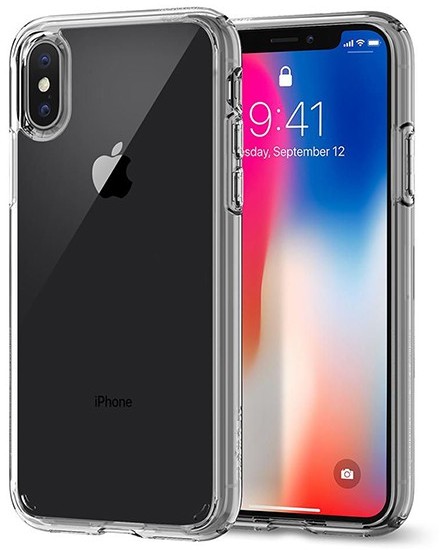 Spigen Ultra Hybrid solidne etui na tył Apple iPhone X BEZBARWNY NA TYŁ TWORZYWO SZTUCZNE 057CS22127