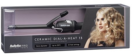 Babyliss PRO BLACK Ceramic Dial a Heat tong 13 MM Curling ścian 71325