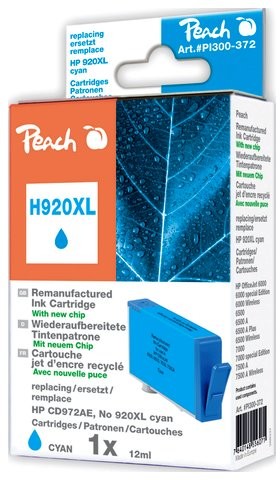 DrTusz Peach cyan HC kompatybilny z No 920XL CD972AE PI300-372