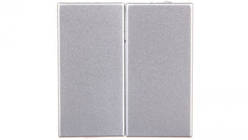 KOS elektro system KOS66 Klawisz podwójny 2szt. 22,5x45 aluminium 664080 664080