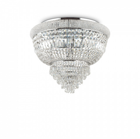 Ideal Lux Plafon Dubai PL6 207186 klasyczna oprawa sufitowa w kolorze chromu 207186