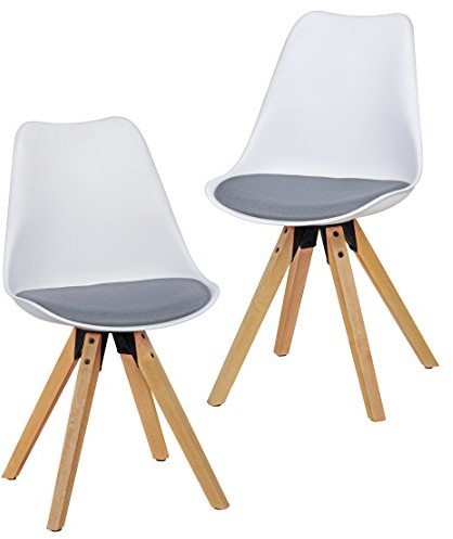 Wohnling wl5.025 krzesło do jadalni, plastik, biały, 48 x 42 x 87 cm WL5.025