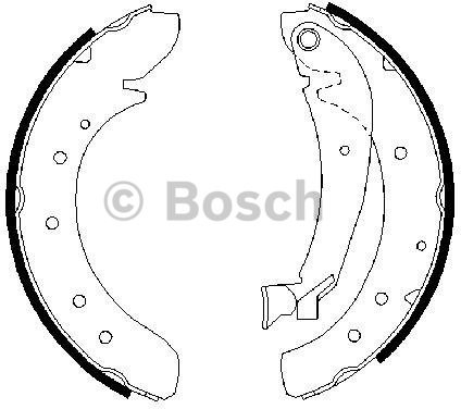 BOSCH Zestaw szczęk hamulcowych 0 986 487 522