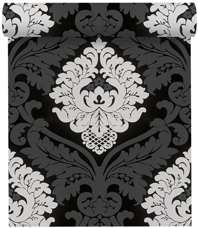 A.S. Creation Tapeta NEOBAROK czarna winylowa na flizelinie