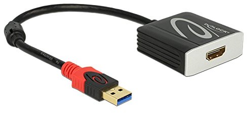 Delock Adapter cable USB 3.0 Male > HDMI Buchse Czarny 62736