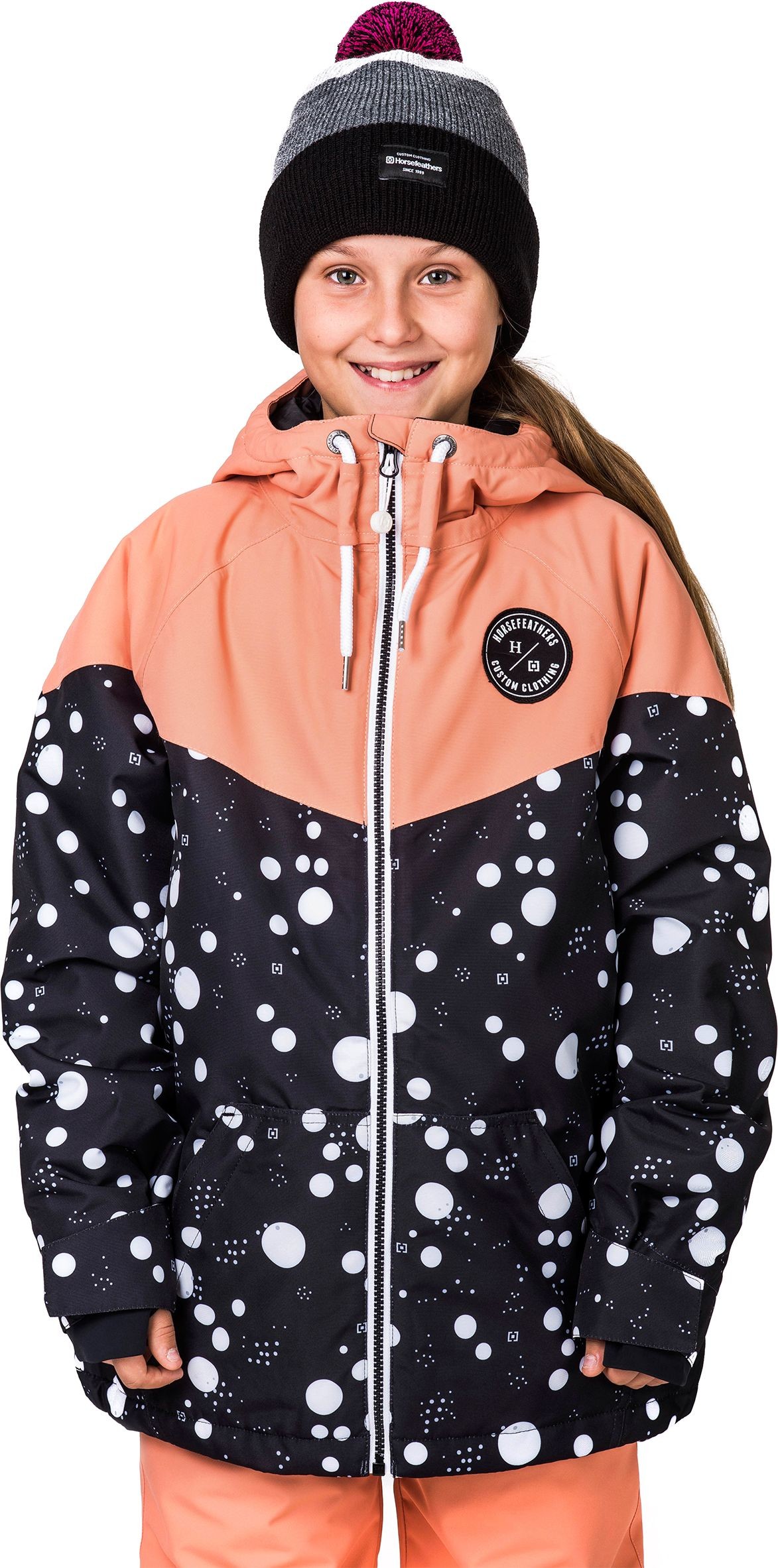 HORSEFEATHERS kurtka zimowa ęca HORSEFEATHERS FAY KIDS JACKET dots)