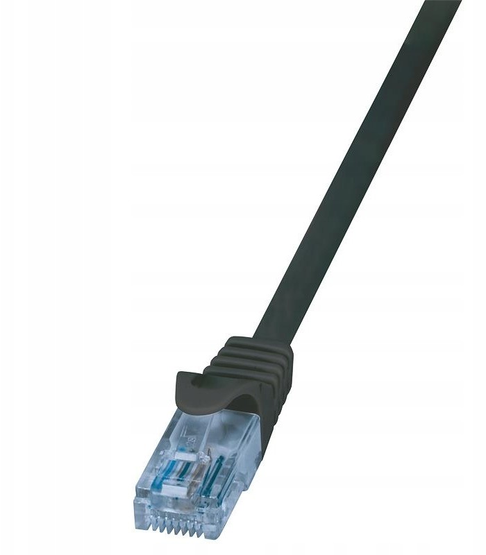 Zdjęcia - Kabel krosowy LogiLink RJ-45/RJ-45, kat.6A, U/UTP, czarny, 3m 