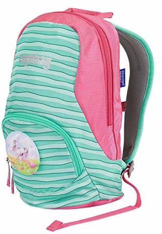 ergobag ergobag Plecak dziecięcy, uniseks, Ergobag Ease Small Kids Backpack wielokolorowa Paski w kolorze miętowym. l ERG-MIS-001-102