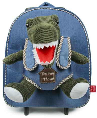 Perletti Toys Plecak dziecięcy na kółkach z misiem 3 w 1 Perletti Toys, Crocodile PER13049