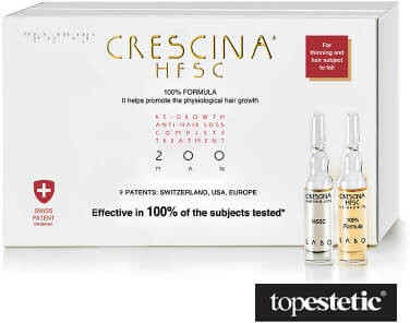 LABO COSPROPROPHAR Crescina Hfsc 100% Complete Treatment i Anti-Hair Loss 200 kuracja dla mężczyzn 10+10 amp