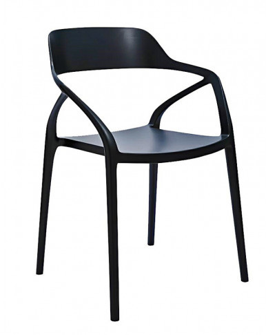 Czarne nowoczesne krzesło Visar