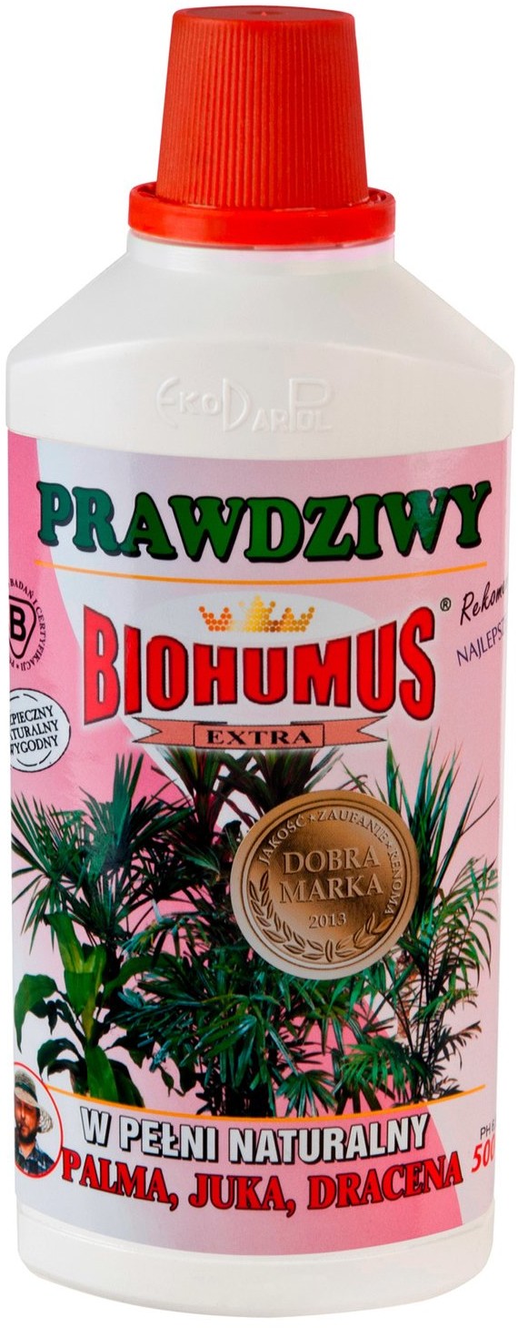 Ekodarpol Nawóz Biohumus Extra Palma, Juka, Dracena 500 ml