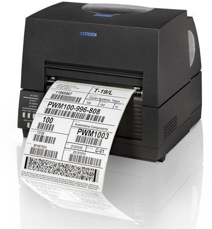 Citizen CL-S6621 czarna  Label etykiet (150 MM/S, 12,5 cm, Ethernet, równoległy, Wireless LAN, czarny) CL-S6621