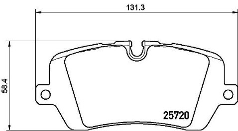 BREMBO Zestaw klocków hamulcowych, hamulce tarczowe P 44 021