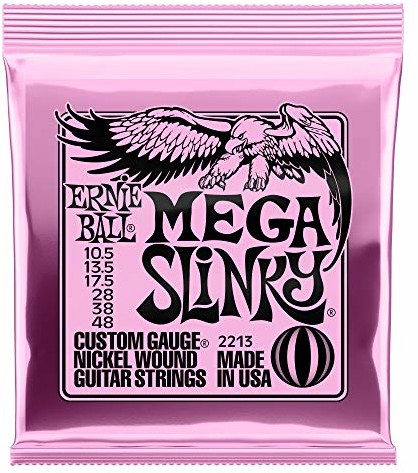 Ernie Ball Struny gitarowe Mega Slinky niklowe owinięte - 10,5-48 P02213