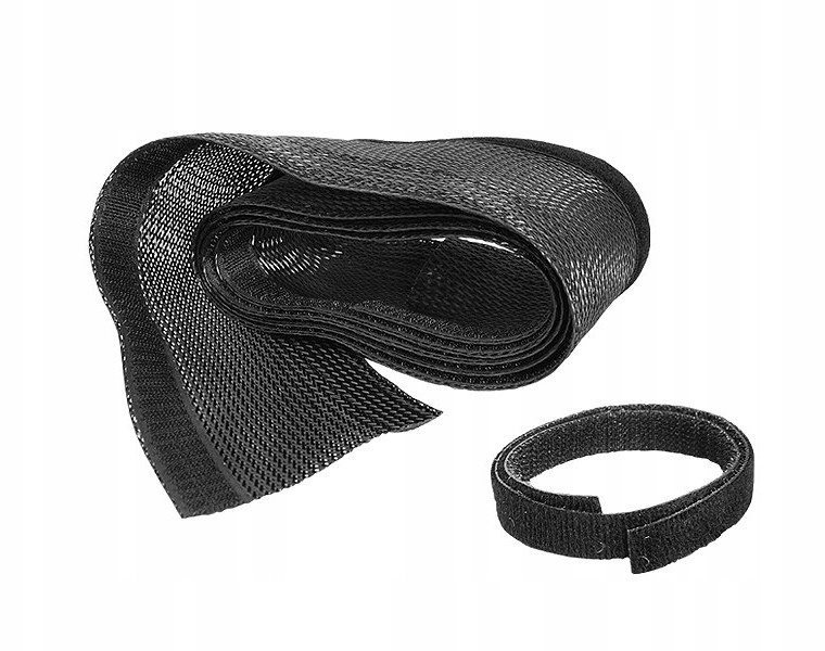 Organizator maskownica kabli ORG04, czarny.