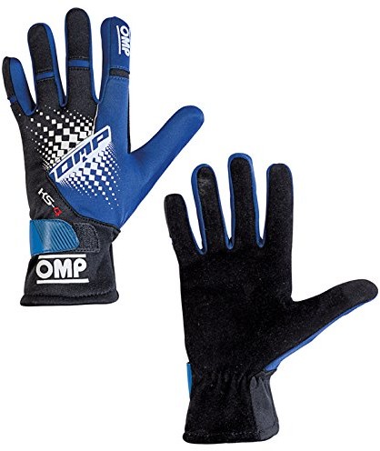 OMP kart rękawice KS-4 my2018, s, czarny / niebieski OMPKK02744E146S