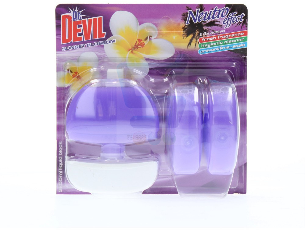 Dr. Devil Koszyk do WC + Żel Sunset Blossom 3 x 55 ml
