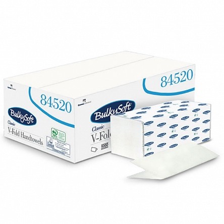 BulkySoft Ręcznik papierowy składany V 3000 szt Classic biały celuloza