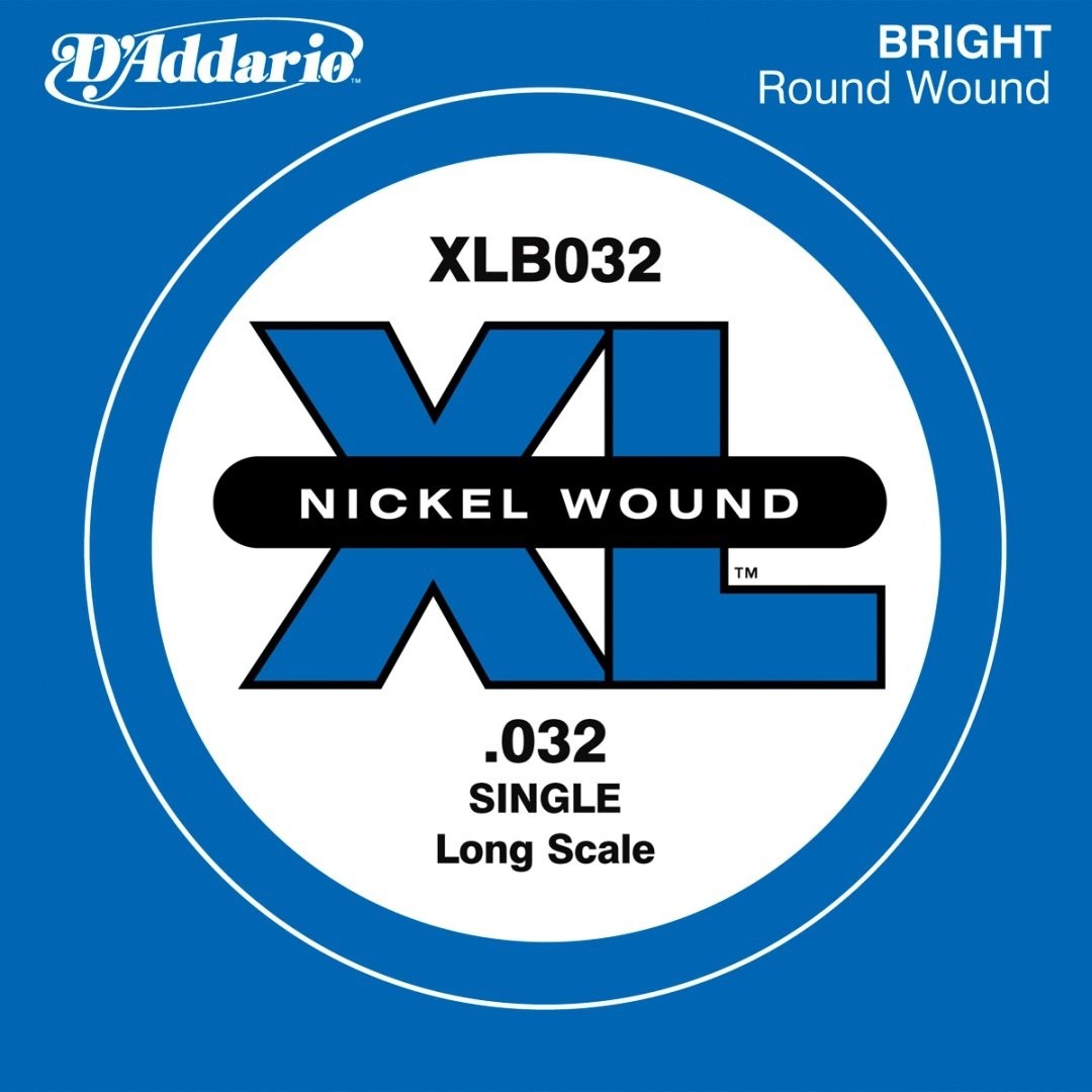 D'Addario xlb032 pojedyncze gitary (rozmiar: XL) Nickel Wound 032 Long Scale XLB032