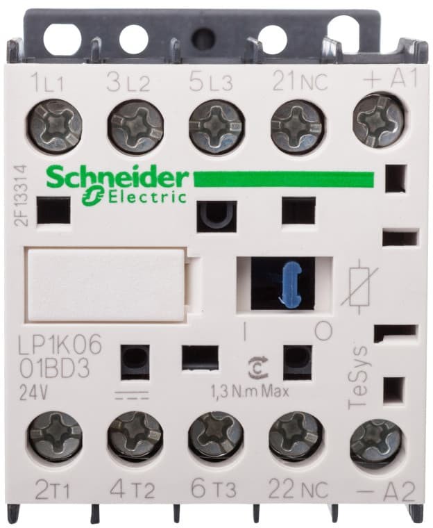 Schneider Electric Stycznik mocy 6A 3P 24V DC 0Z 1R LP1K0601BD3